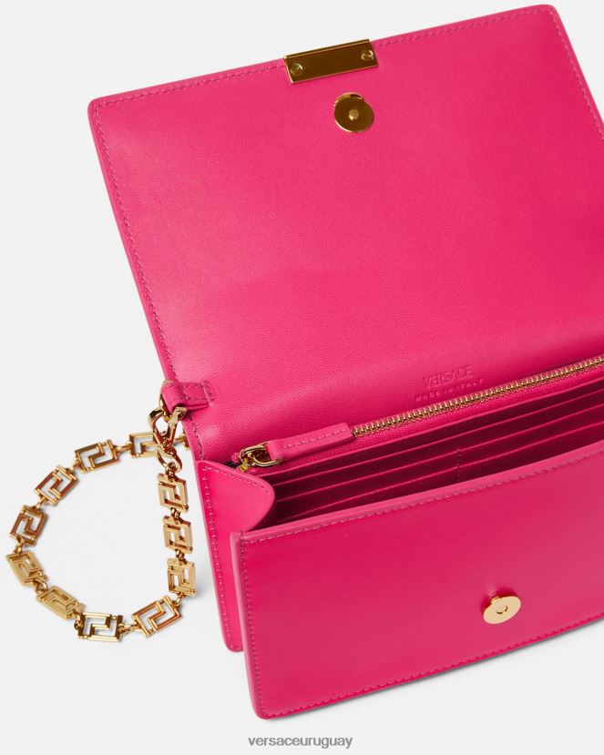 Versace bolso mini con greca diosa mujer rosa bolsas H88R0H259