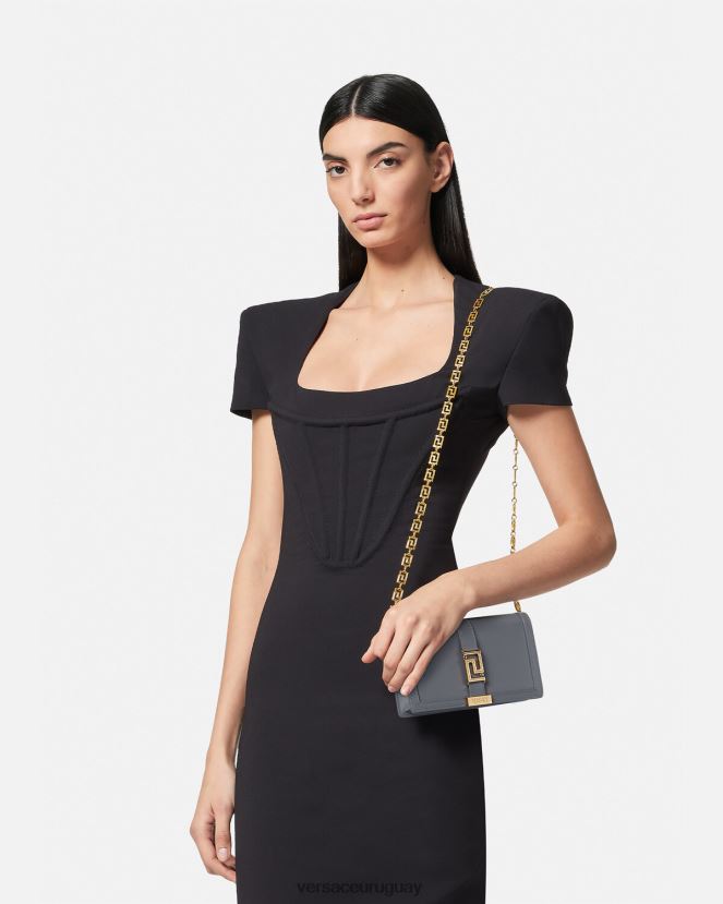 Versace bolso mini con greca diosa mujer un color bolsas H88R0H270