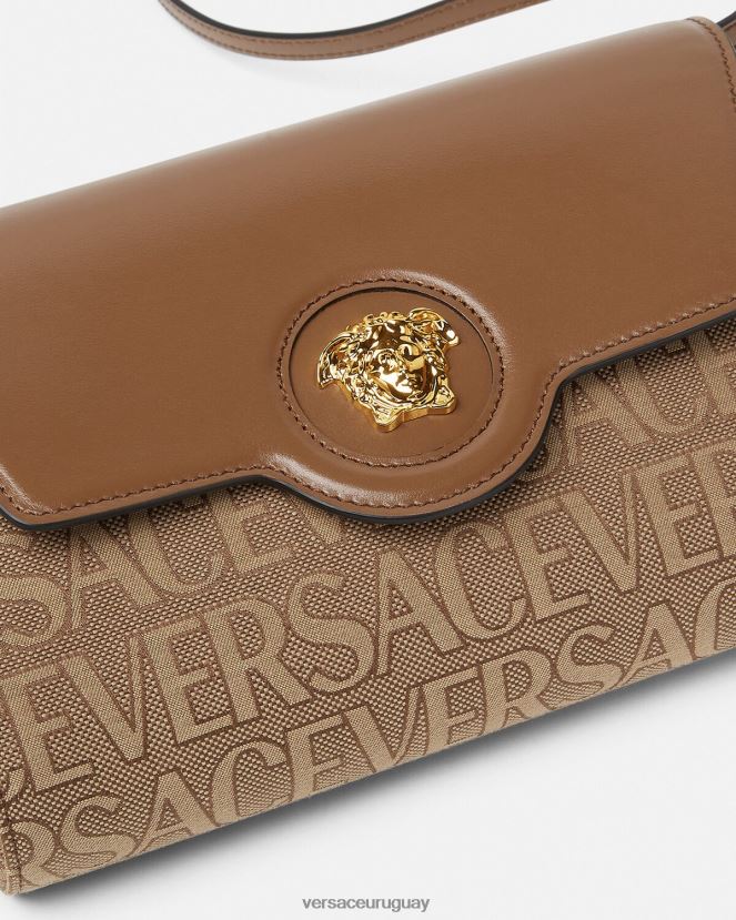 Versace bandolera con medusa en toda la prenda mujer marrón bolsas H88R0H327
