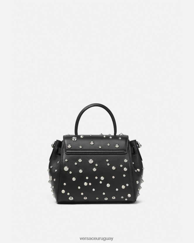 Versace bolso de mano pequeño con pinchos la medusa mujer negro bolsas H88R0H350