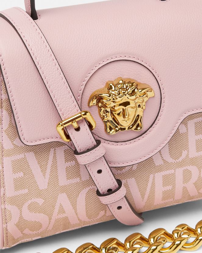 Versace bolso de mano pequeño la medusa mujer rosa y estampado bolsas H88R0H326