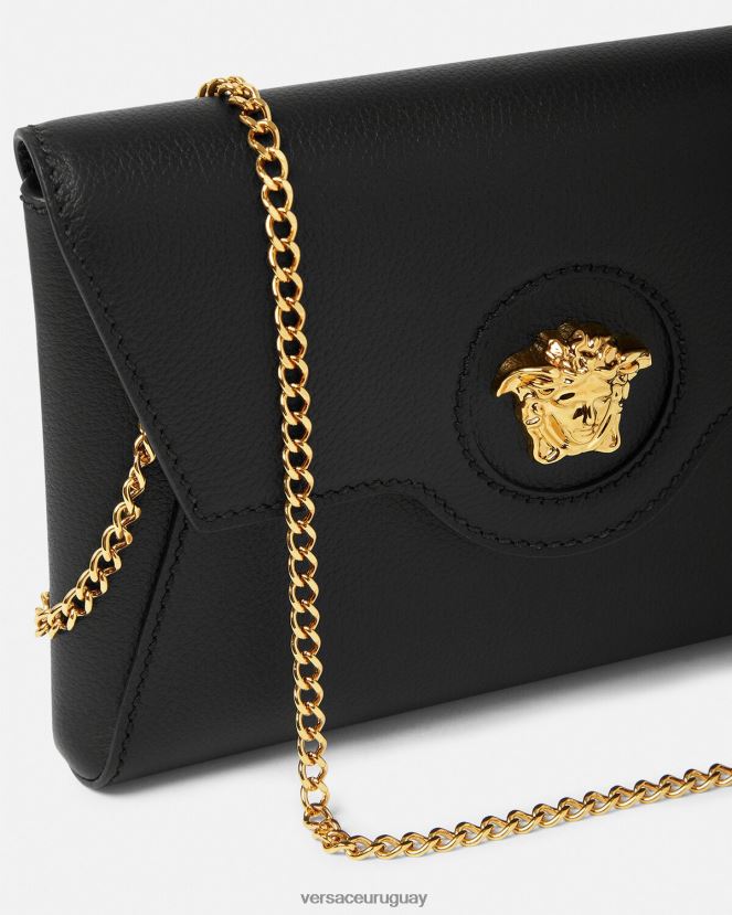 Versace bolso de mano tipo sobre con medusa mujer negro bolsas H88R0H348
