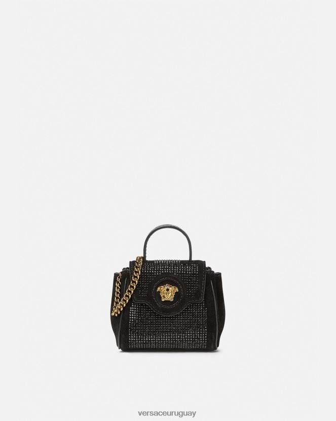 Versace bolso micro con tachuelas la medusa mujer negro bolsas H88R0H329