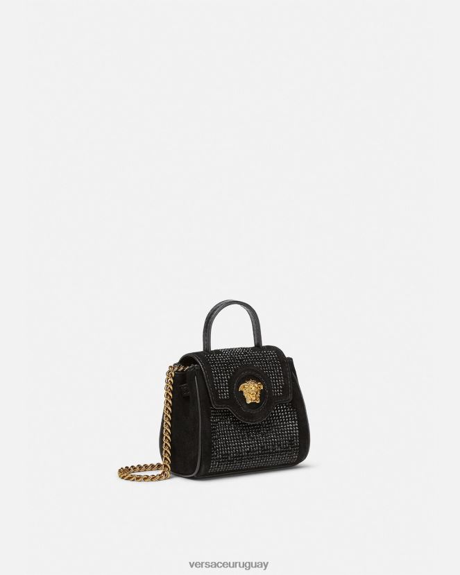Versace bolso micro con tachuelas la medusa mujer negro bolsas H88R0H329