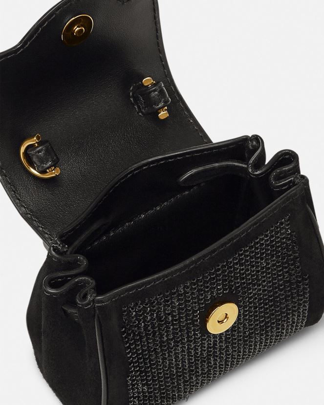 Versace bolso micro con tachuelas la medusa mujer negro bolsas H88R0H329
