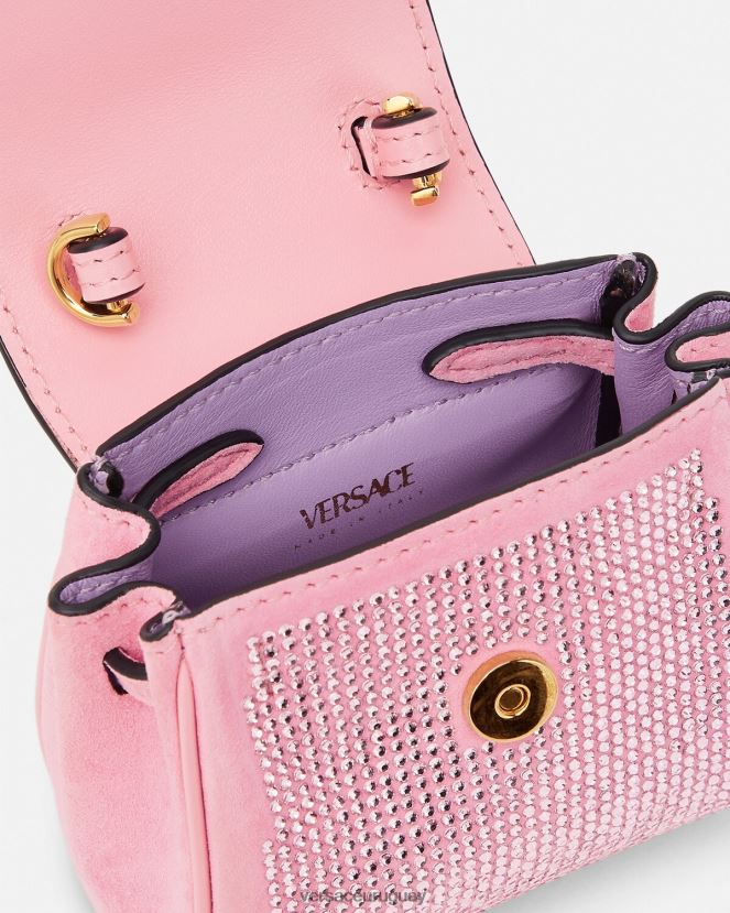 Versace bolso micro con tachuelas la medusa mujer rosa bolsas H88R0H328