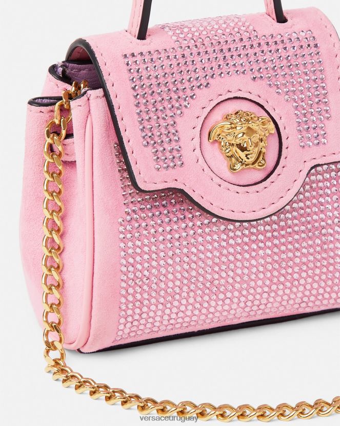 Versace bolso micro con tachuelas la medusa mujer rosa bolsas H88R0H328