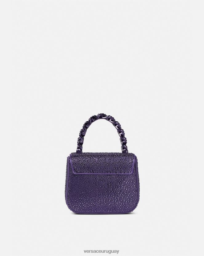 Versace bolso mini con medusa de cristales mujer Violeta bolsas H88R0H360