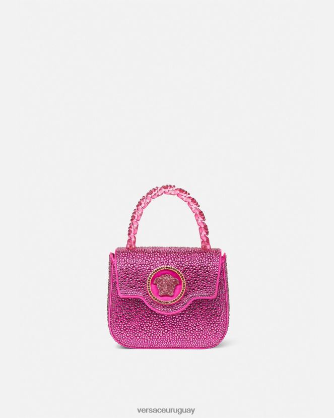 Versace bolso mini con medusa de cristales mujer fucsia bolsas H88R0H315