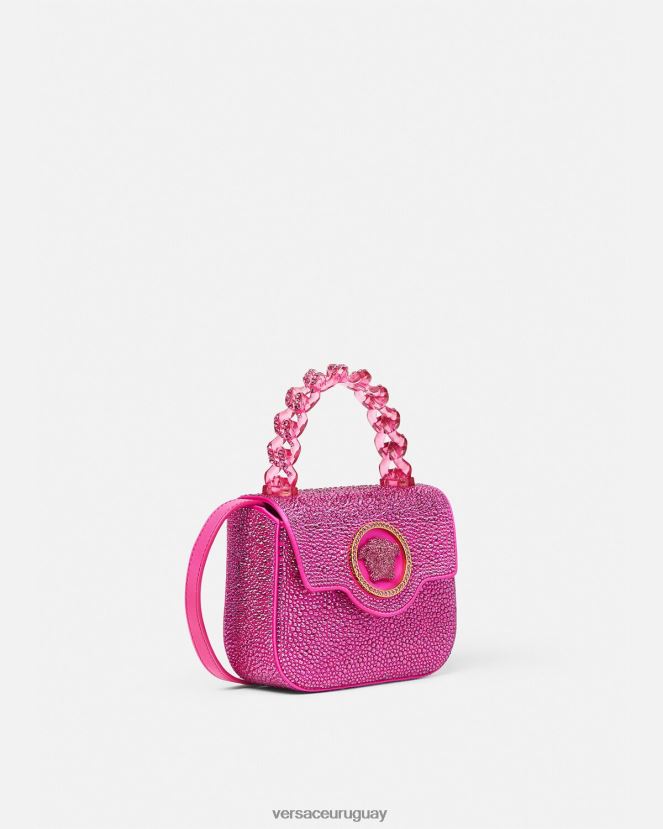 Versace bolso mini con medusa de cristales mujer fucsia bolsas H88R0H315