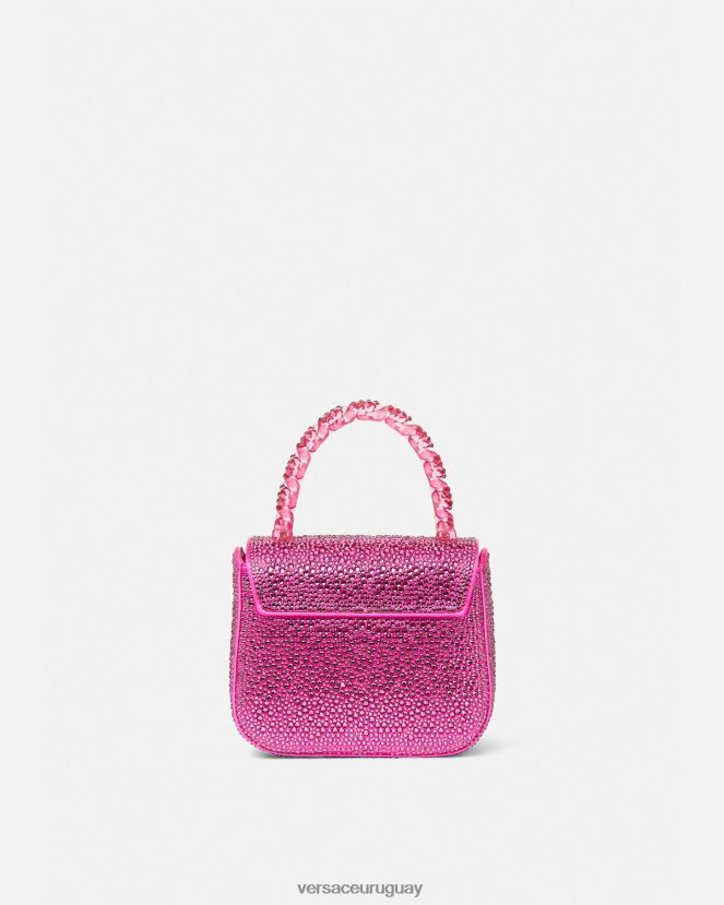Versace bolso mini con medusa de cristales mujer fucsia bolsas H88R0H315