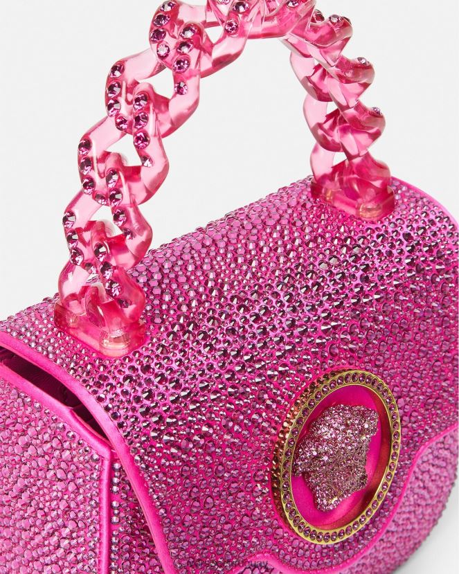 Versace bolso mini con medusa de cristales mujer fucsia bolsas H88R0H315