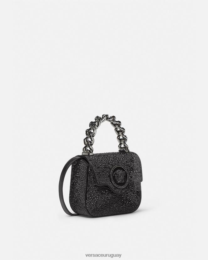 Versace bolso mini con medusa de cristales mujer negro bolsas H88R0H313