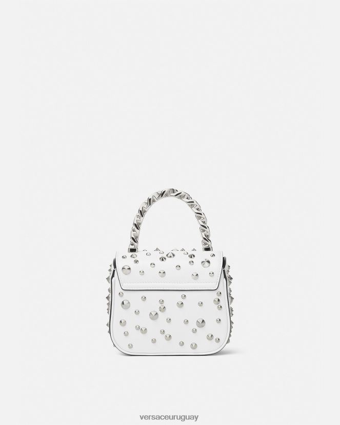 Versace bolso mini con pinchos la medusa mujer blanco bolsas H88R0H353