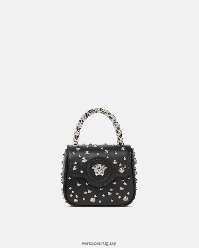 Versace bolso mini con pinchos la medusa mujer negro bolsas H88R0H352