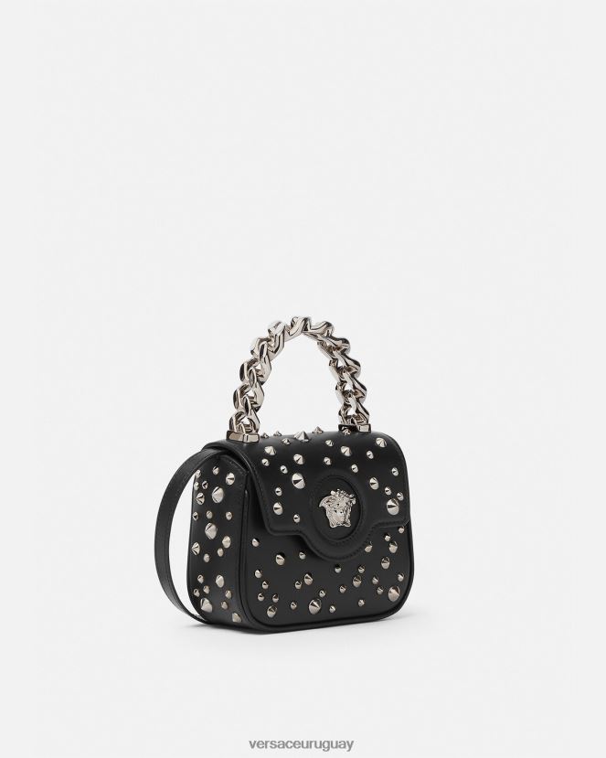 Versace bolso mini con pinchos la medusa mujer negro bolsas H88R0H352
