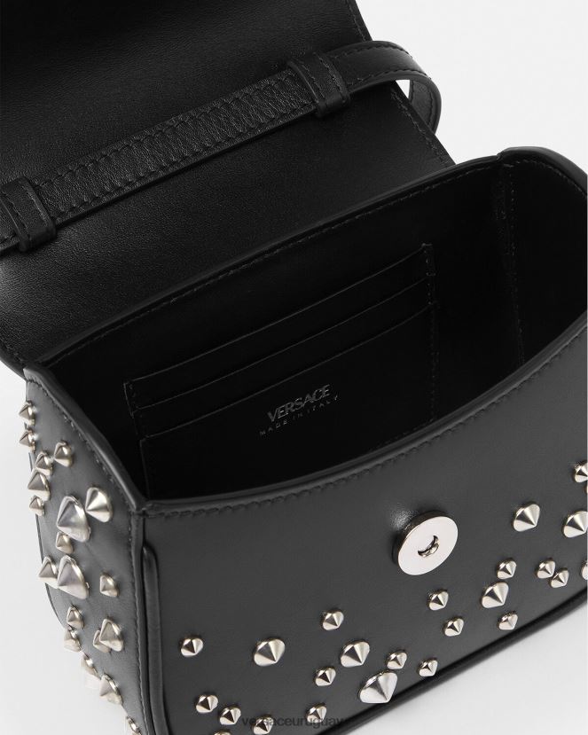 Versace bolso mini con pinchos la medusa mujer negro bolsas H88R0H352