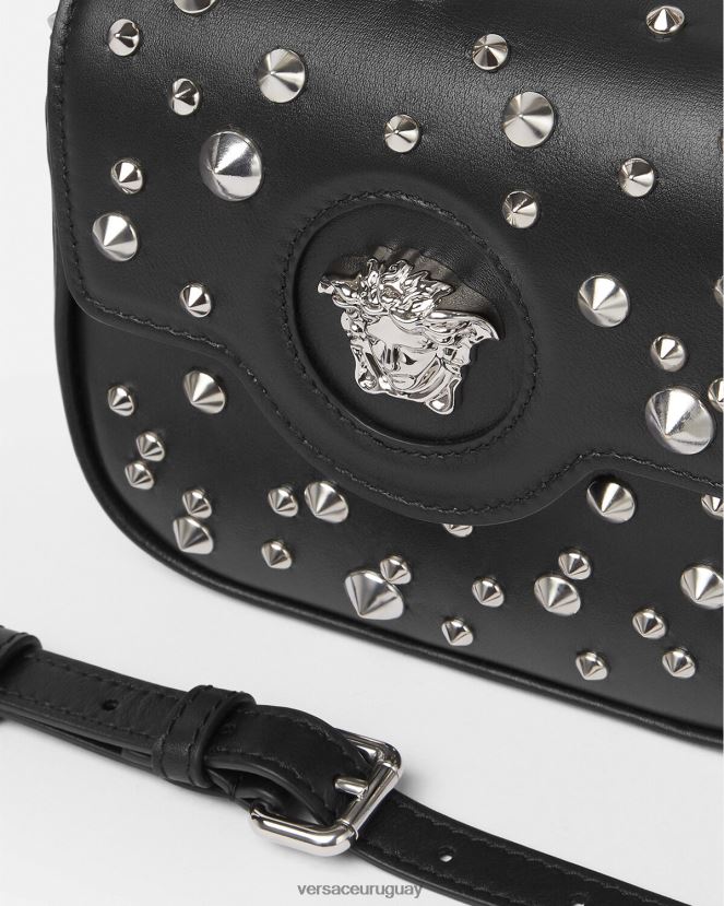 Versace bolso mini con pinchos la medusa mujer negro bolsas H88R0H352