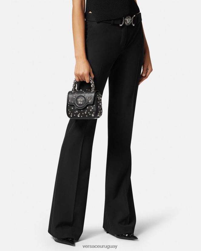 Versace bolso mini con pinchos la medusa mujer negro bolsas H88R0H352