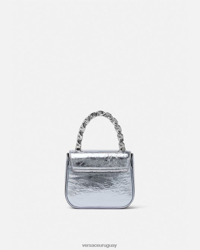Versace bolso mini metalizado la medusa mujer azul claro bolsas H88R0H302