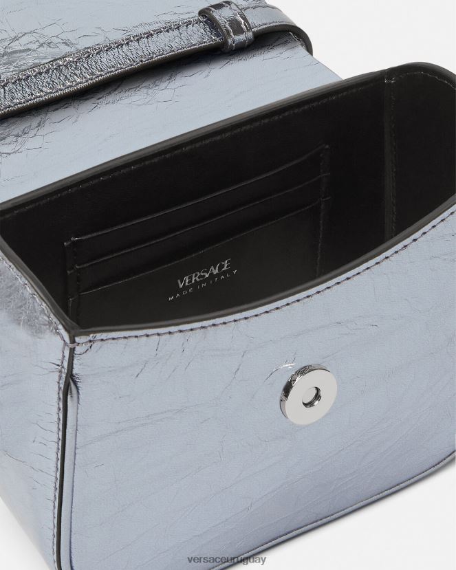 Versace bolso mini metalizado la medusa mujer azul claro bolsas H88R0H302