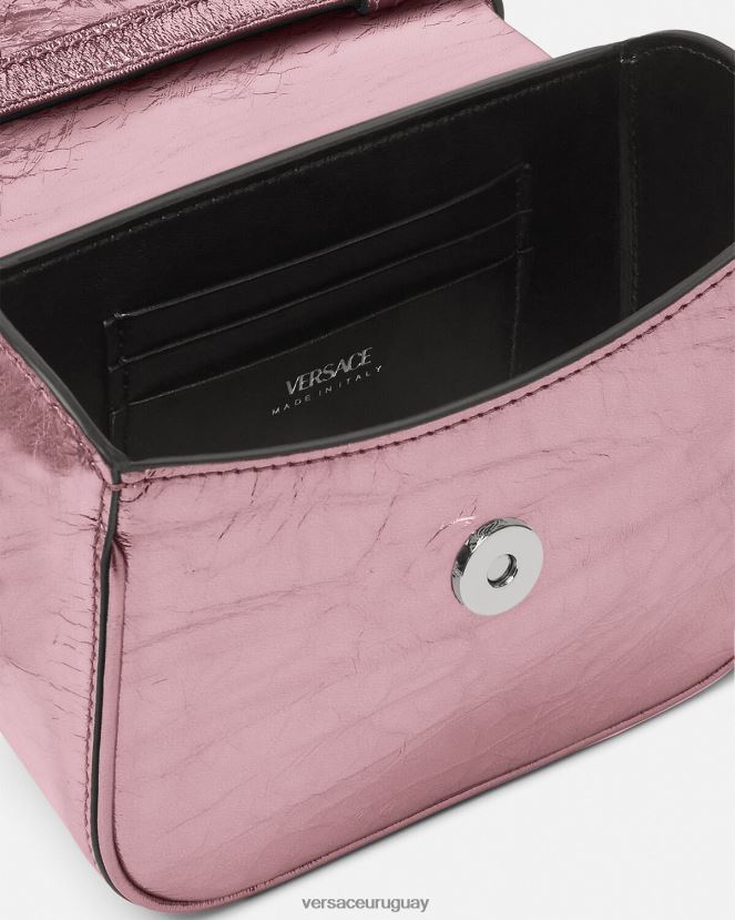 Versace bolso mini metalizado la medusa mujer rosa bolsas H88R0H304