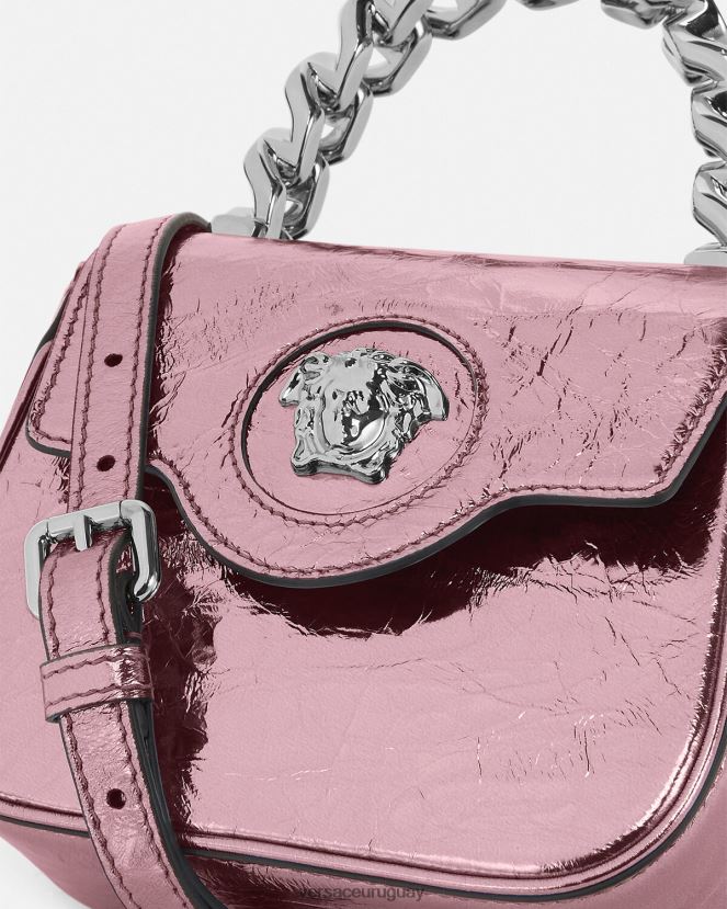Versace bolso mini metalizado la medusa mujer rosa bolsas H88R0H304
