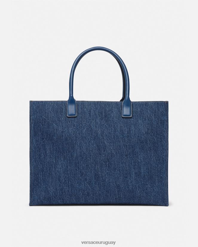 Versace bolso shopper grande con medusa mujer azul bolsas H88R0H339