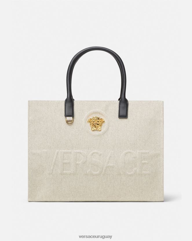 Versace bolso shopper grande con medusa mujer beige bolsas H88R0H340