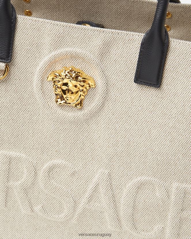 Versace bolso shopper grande con medusa mujer beige bolsas H88R0H340