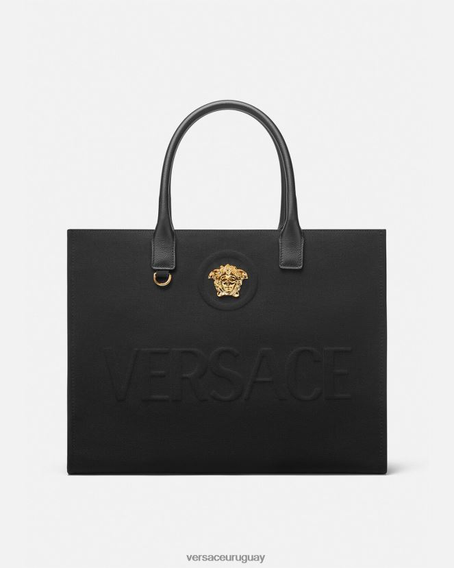 Versace bolso shopper grande con medusa mujer negro bolsas H88R0H341
