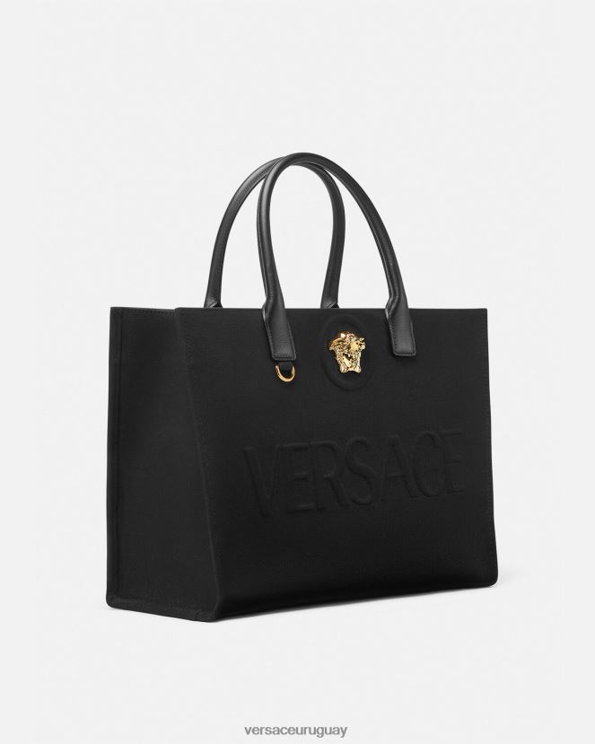 Versace bolso shopper grande con medusa mujer negro bolsas H88R0H341