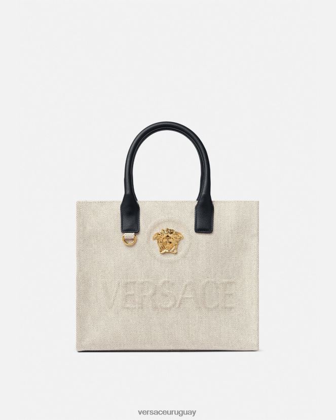 Versace bolso shopper pequeño con medusa mujer beige bolsas H88R0H330