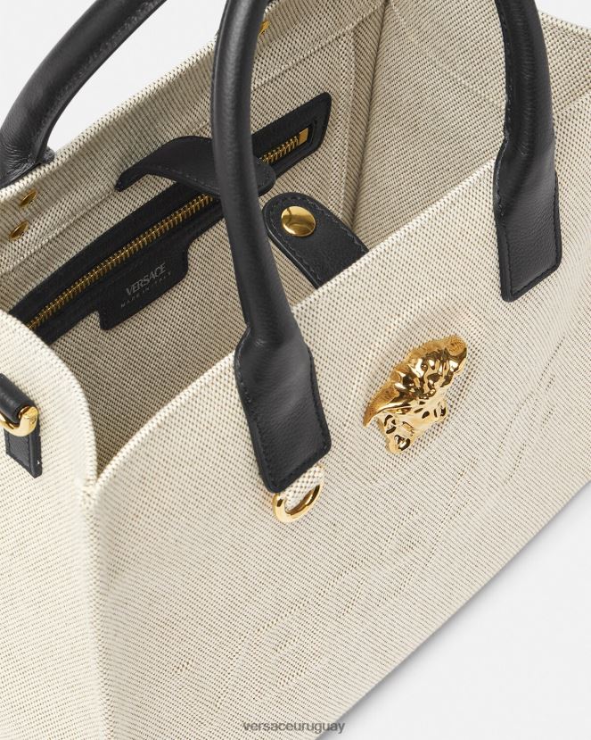 Versace bolso shopper pequeño con medusa mujer beige bolsas H88R0H330
