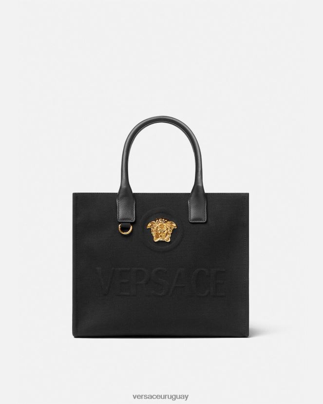 Versace bolso shopper pequeño con medusa mujer negro bolsas H88R0H331