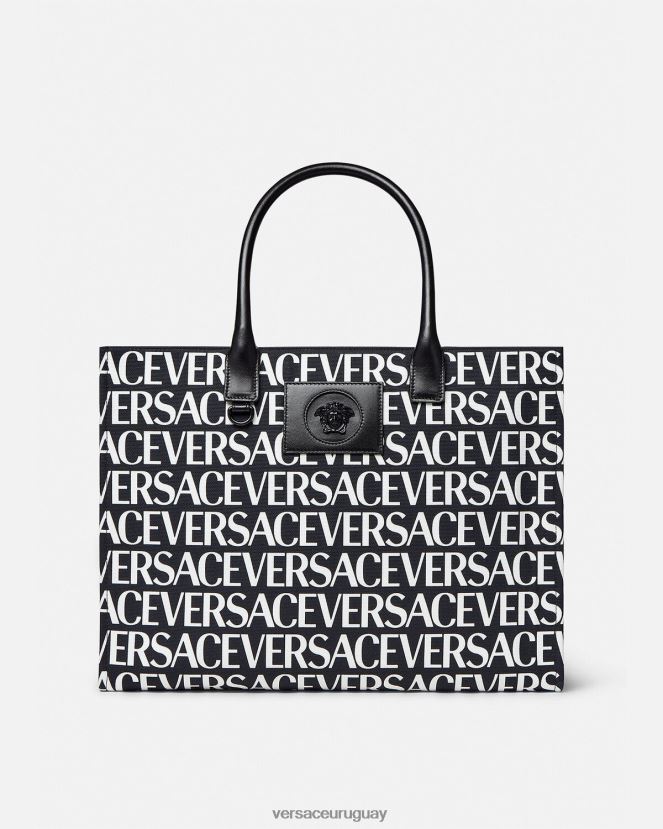 Versace bolso tote grande en toda la prenda mujer negro bolsas H88R0H322
