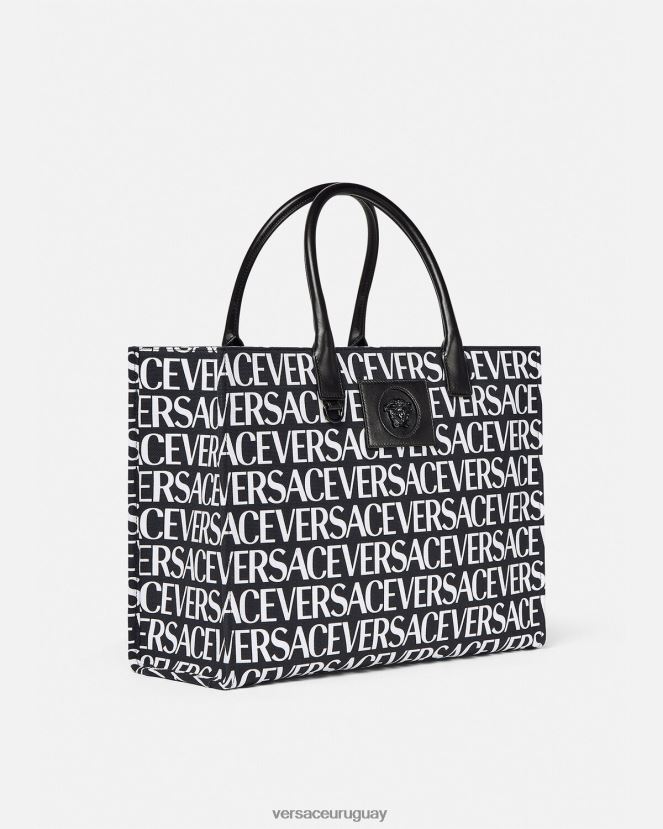 Versace bolso tote grande en toda la prenda mujer negro bolsas H88R0H322
