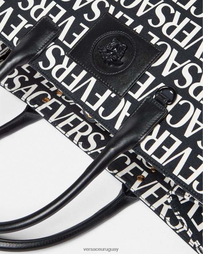 Versace bolso tote grande en toda la prenda mujer negro bolsas H88R0H322