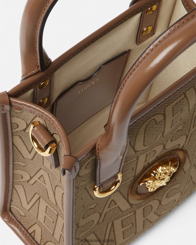 Versace bolso tote mini en toda su extensión mujer marrón bolsas H88R0H318