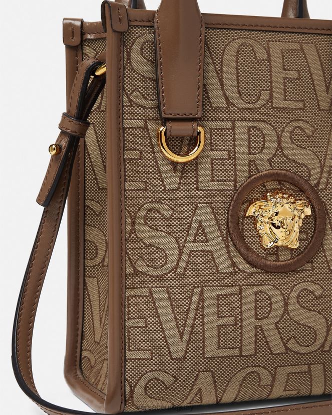 Versace bolso tote mini en toda su extensión mujer marrón bolsas H88R0H318