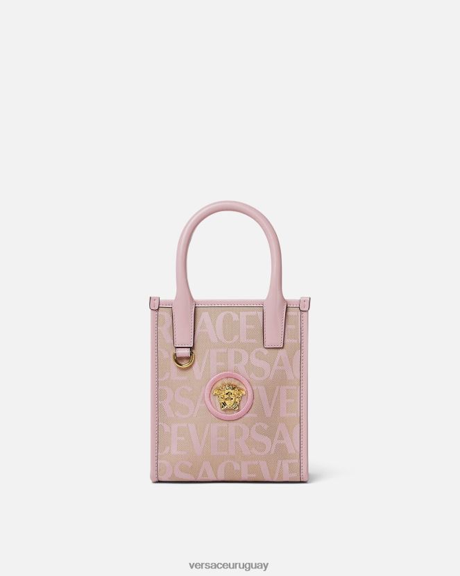 Versace bolso tote mini en toda su extensión mujer rosa y estampado bolsas H88R0H319