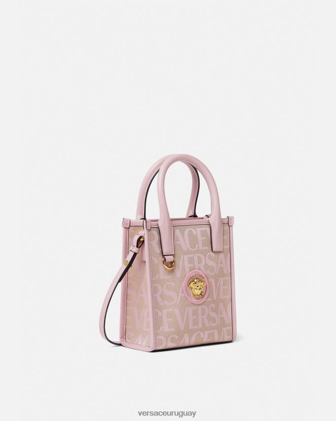 Versace bolso tote mini en toda su extensión mujer rosa y estampado bolsas H88R0H319
