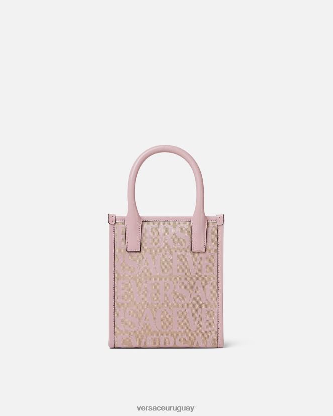 Versace bolso tote mini en toda su extensión mujer rosa y estampado bolsas H88R0H319