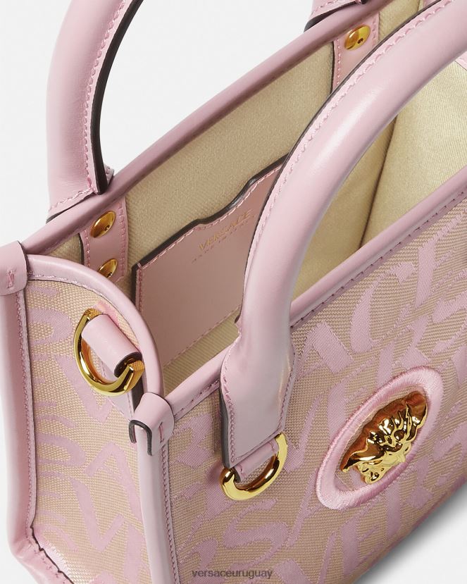 Versace bolso tote mini en toda su extensión mujer rosa y estampado bolsas H88R0H319
