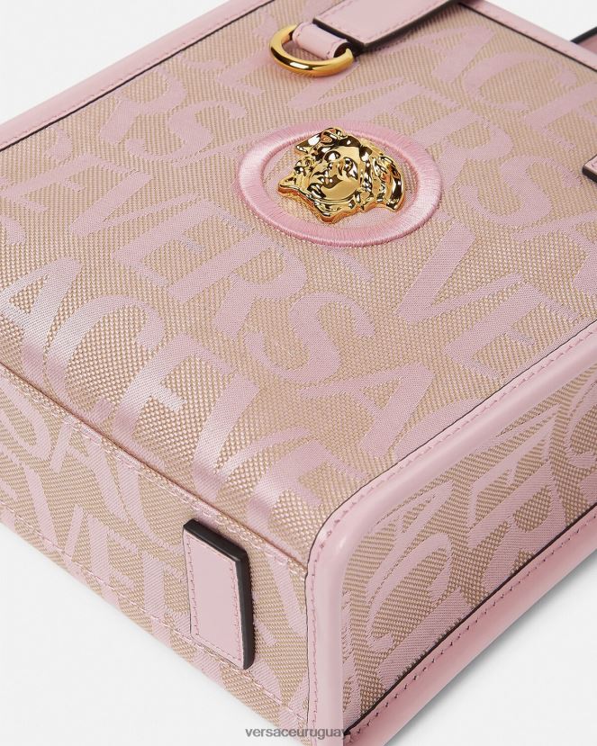 Versace bolso tote mini en toda su extensión mujer rosa y estampado bolsas H88R0H319