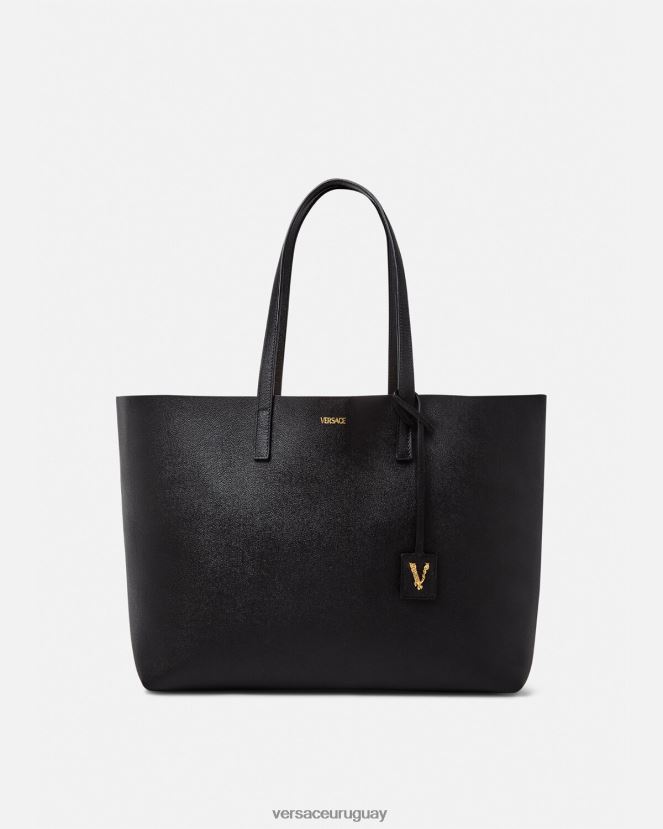 Versace bolso de mano virtus mujer negro bolsas H88R0H379