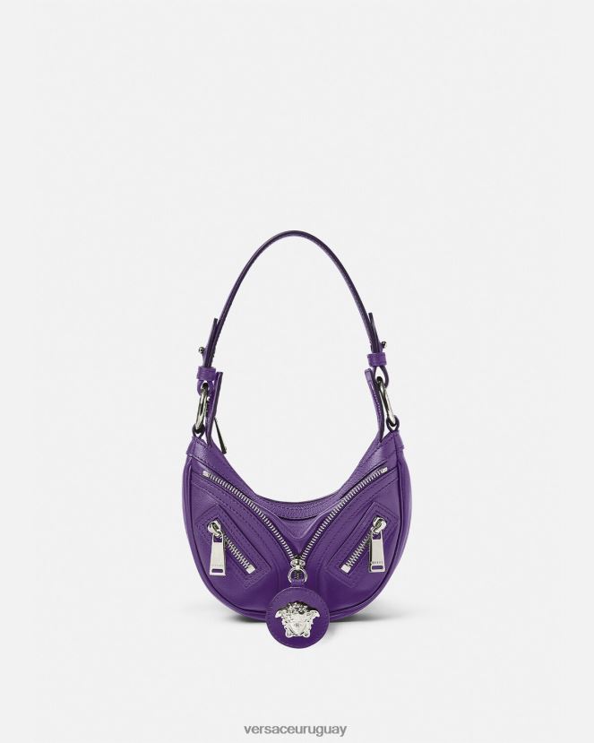 Versace bolso hobo mini repetido mujer Violeta bolsas H88R0H296