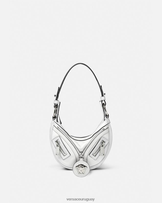 Versace bolso hobo mini repetido mujer blanco bolsas H88R0H288