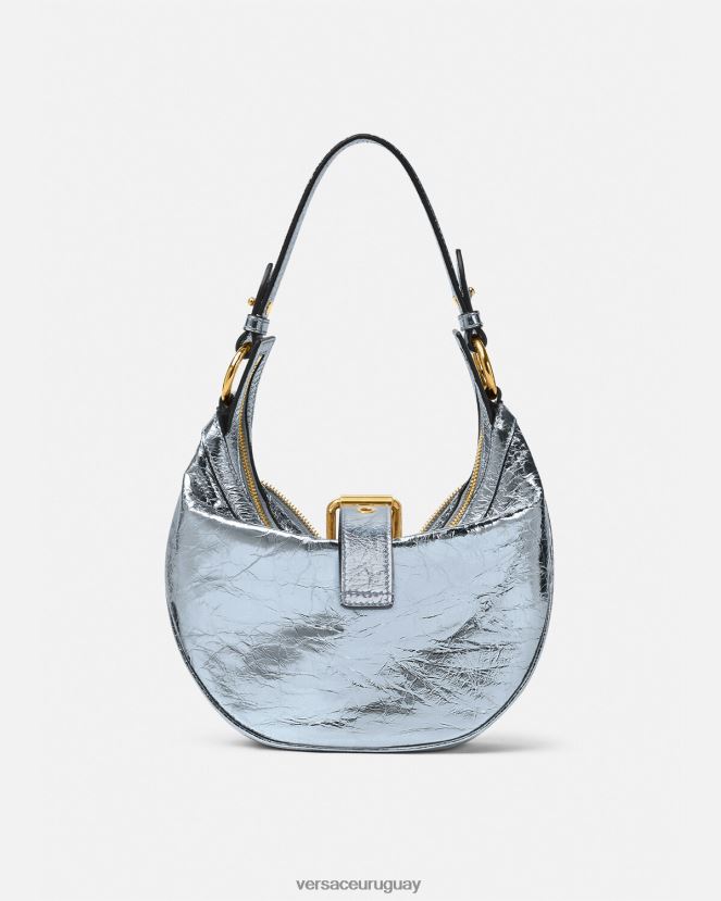 Versace bolso hobo pequeño con repetición metalizada mujer un color bolsas H88R0H277