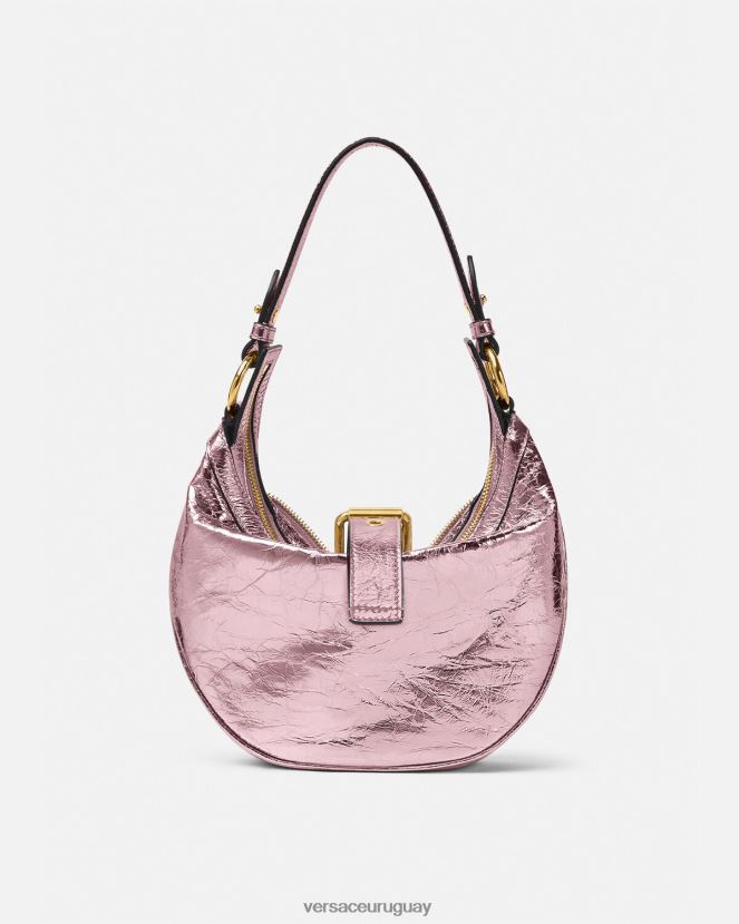 Versace bolso hobo pequeño con repetición metalizada mujer un color bolsas H88R0H278